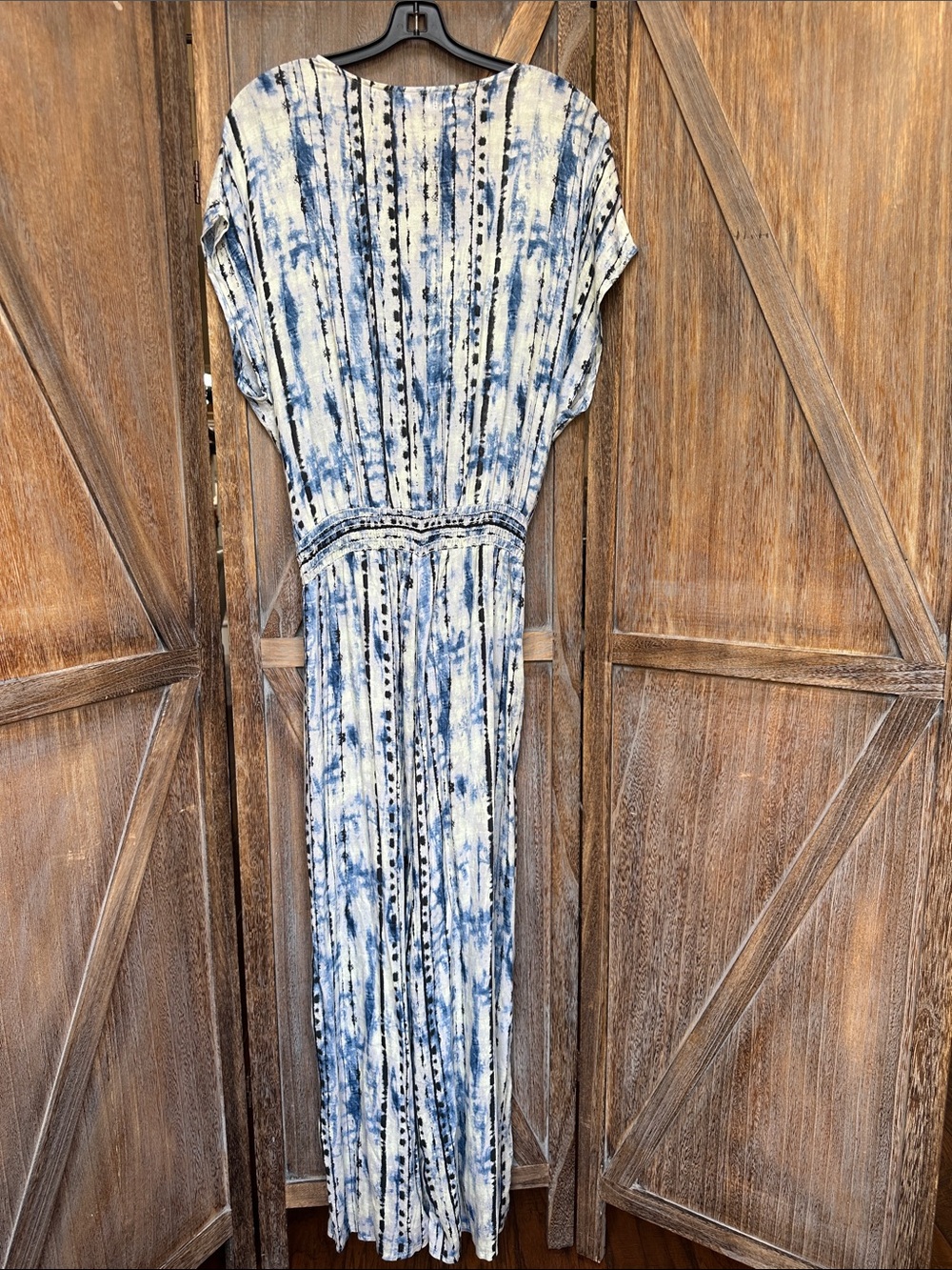Gilli Blue and White Jumpsuit Romper with Pockets Size Large NWOT - Picture 3 of 13